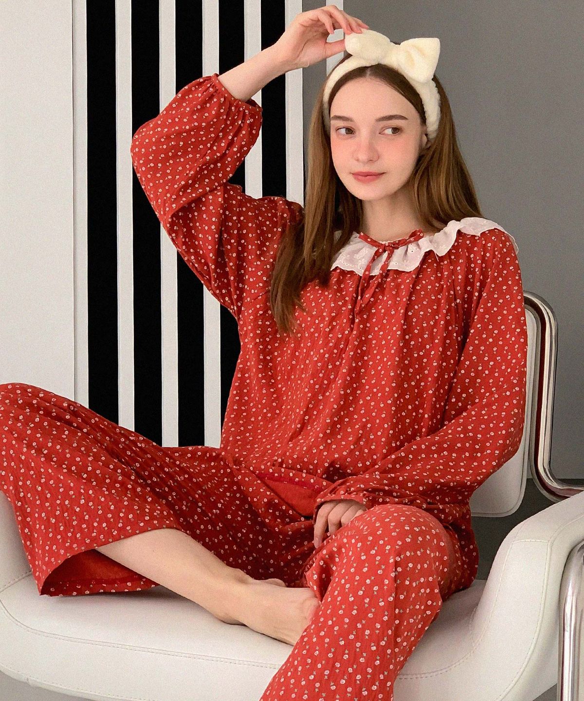 바스카라(VASCARA) Amy Lace Pajamas Set