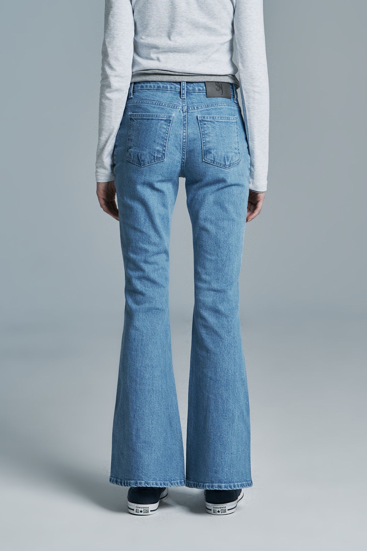 시너진(SYNERJYN) RAW DENIM PANTS LIGHT BLUE