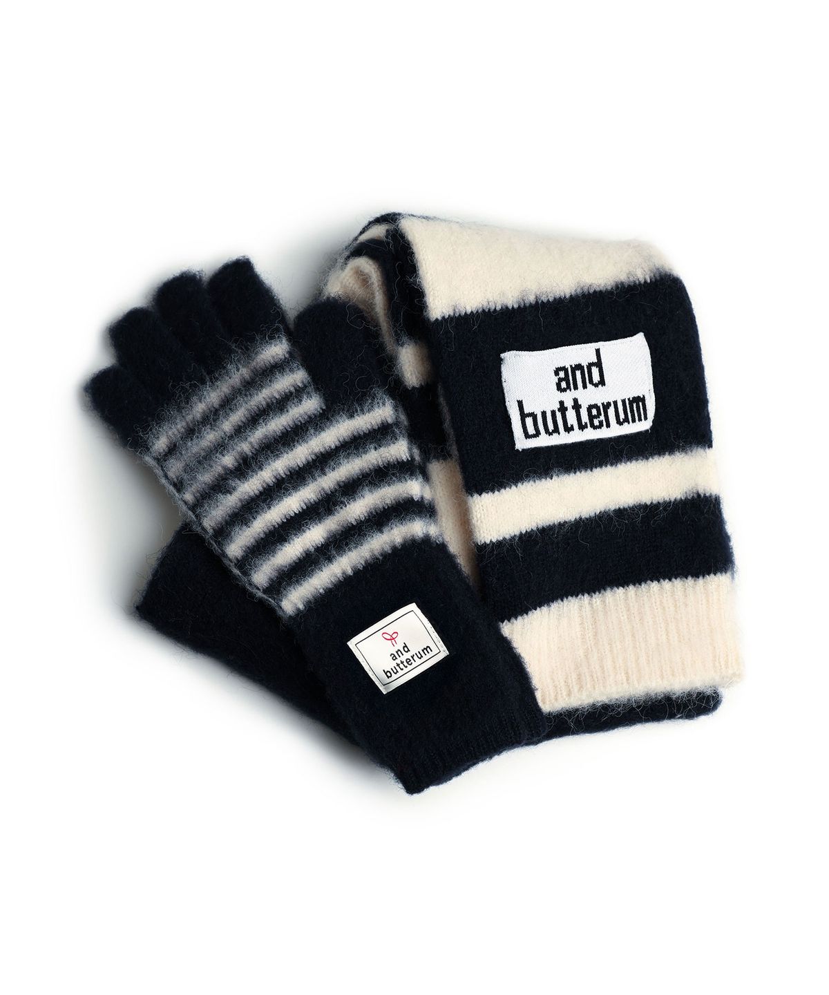 앤버터럼(ANDBUTTERUM) Glacier_Muffler&Gloves Set_Navy(BF5DNT04NY)