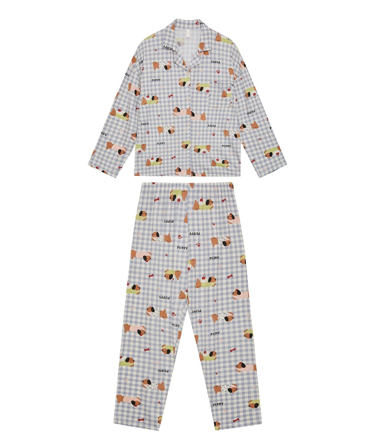 바스카라(VASCARA) Cherry Puppy Pajamas Set