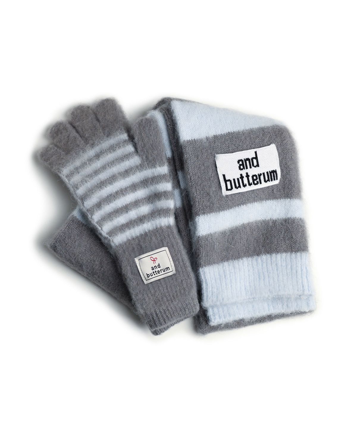 앤버터럼(ANDBUTTERUM) Glacier_Muffler&Gloves Set_Sky(BF5DNT04SK)