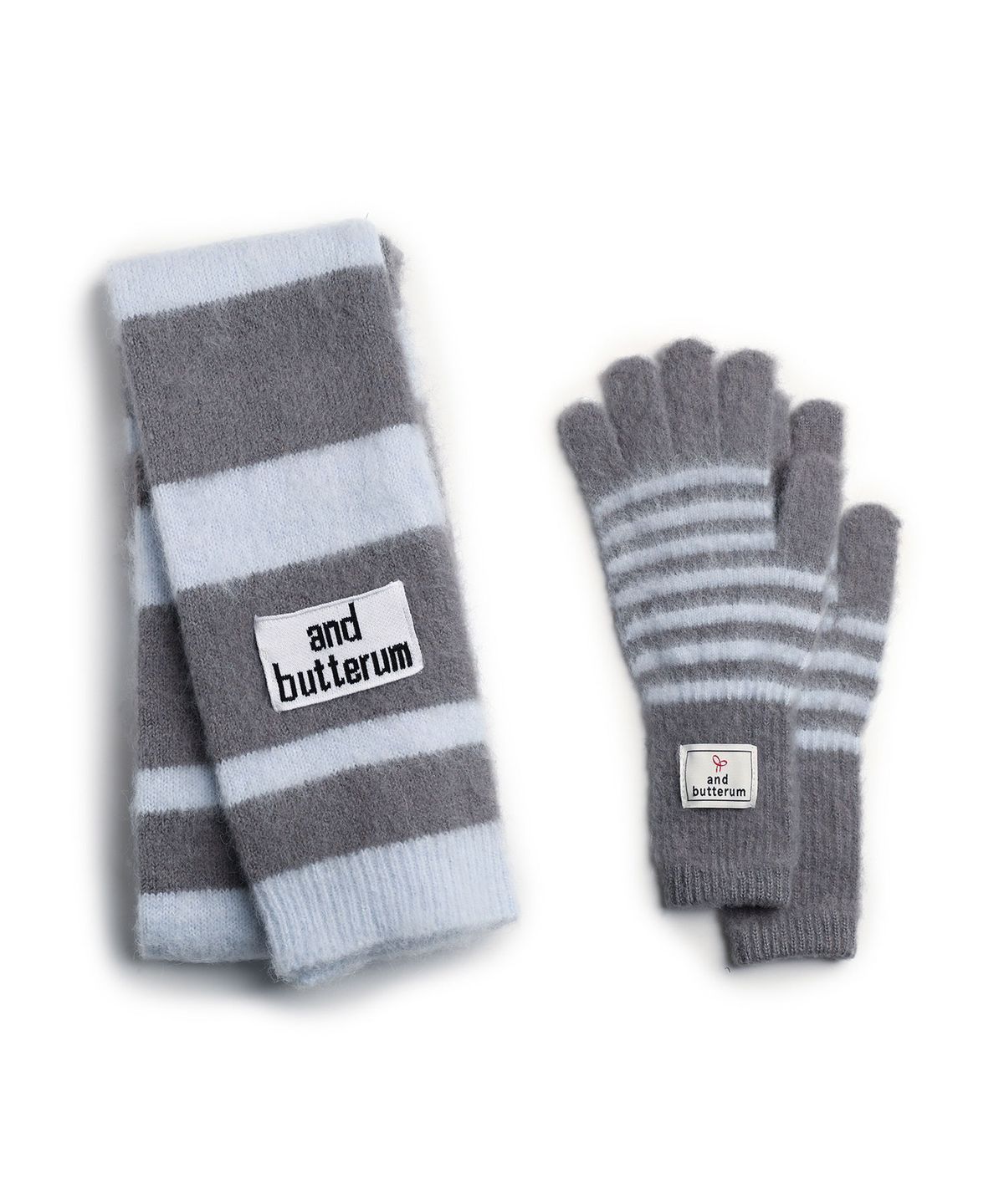 앤버터럼(ANDBUTTERUM) Glacier_Muffler&Gloves Set_Sky(BF5DNT04SK)