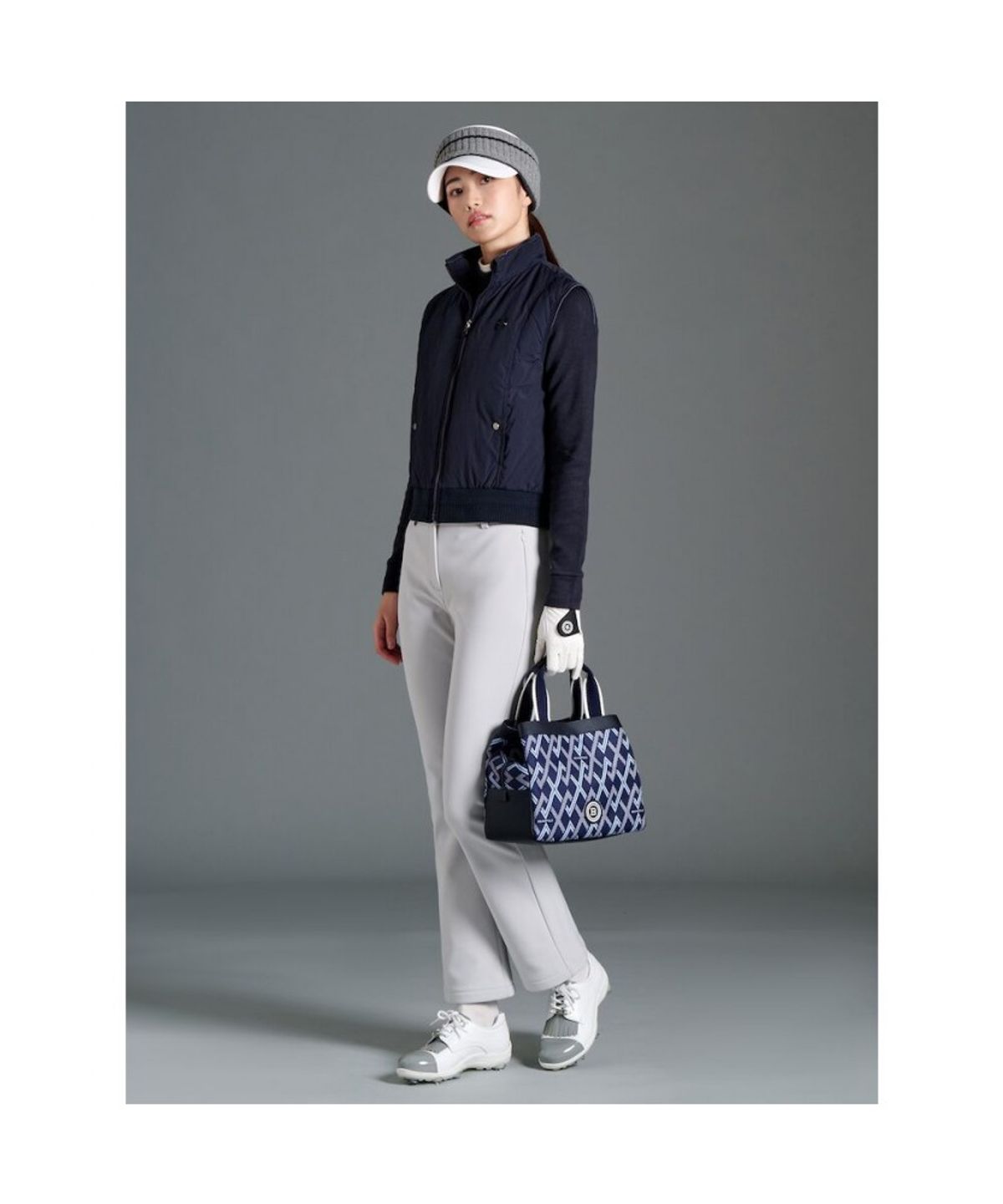 빈폴골프(BEANPOLE GOLF) 여성 경량 다운 베스트 - 네이비