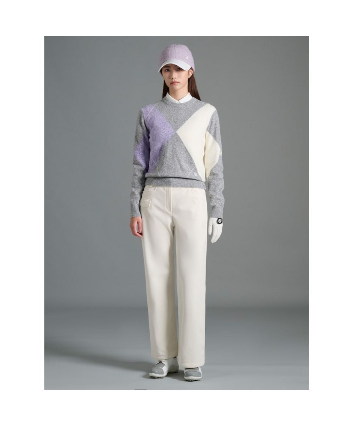빈폴골프(BEANPOLE GOLF) 여성 코듀로이 와이드 팬츠 - 아이보리