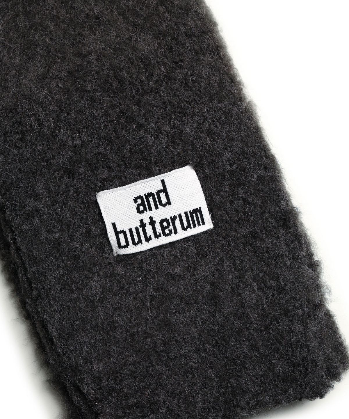 앤버터럼(ANDBUTTERUM) Dusk_Muffler_Charcoal(BF5DNM05CC)