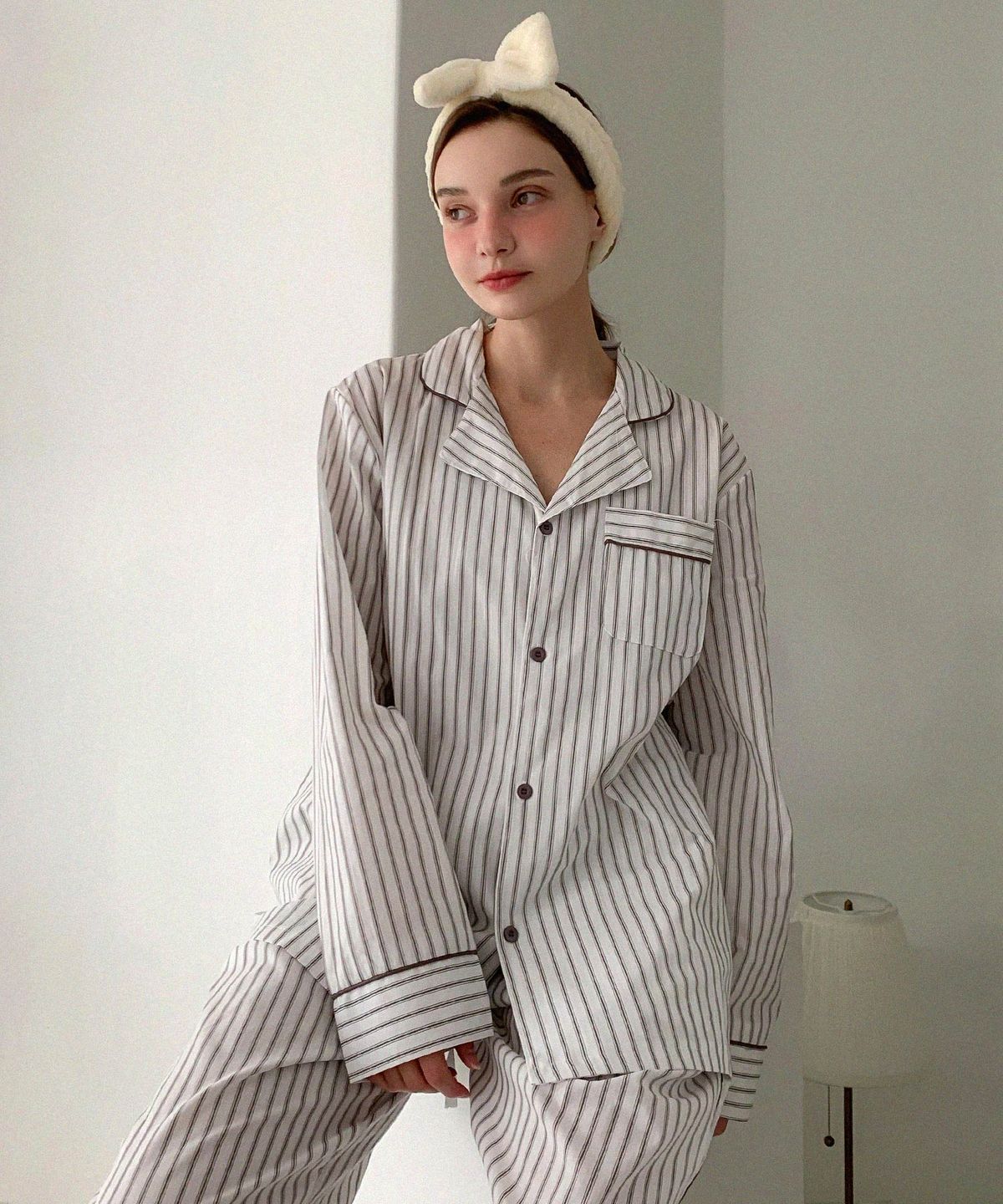 바스카라(VASCARA) Eclair Stripe Pajamas Set (3colors)
