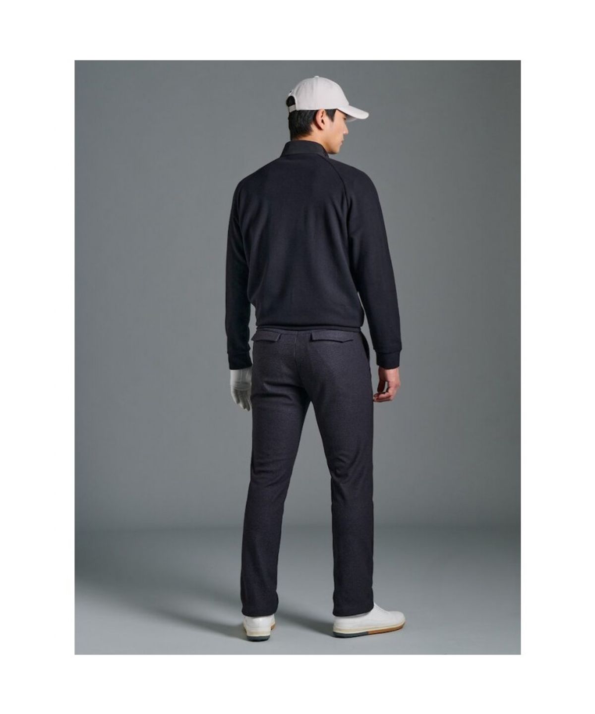빈폴골프(BEANPOLE GOLF) 남성 사카리바 히든 반집업 - 블랙