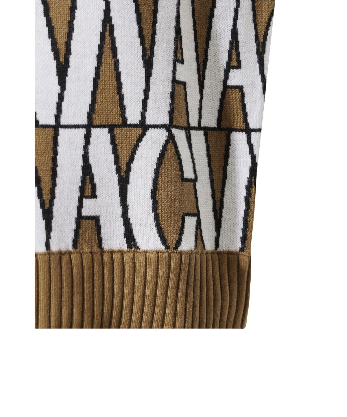 왁(WAAC) Men Logo Pattern Crewneck Sweater WMWAW25801BRL