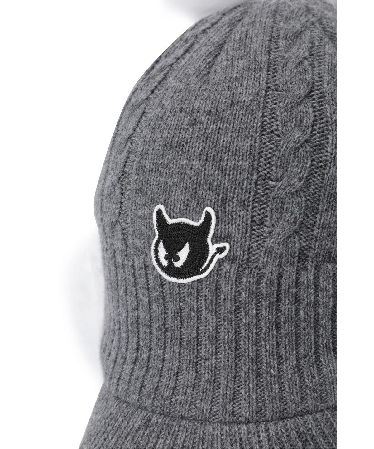 왁(WAAC) Women Ear Warmer Knit Hat WGRCX25812GYX
