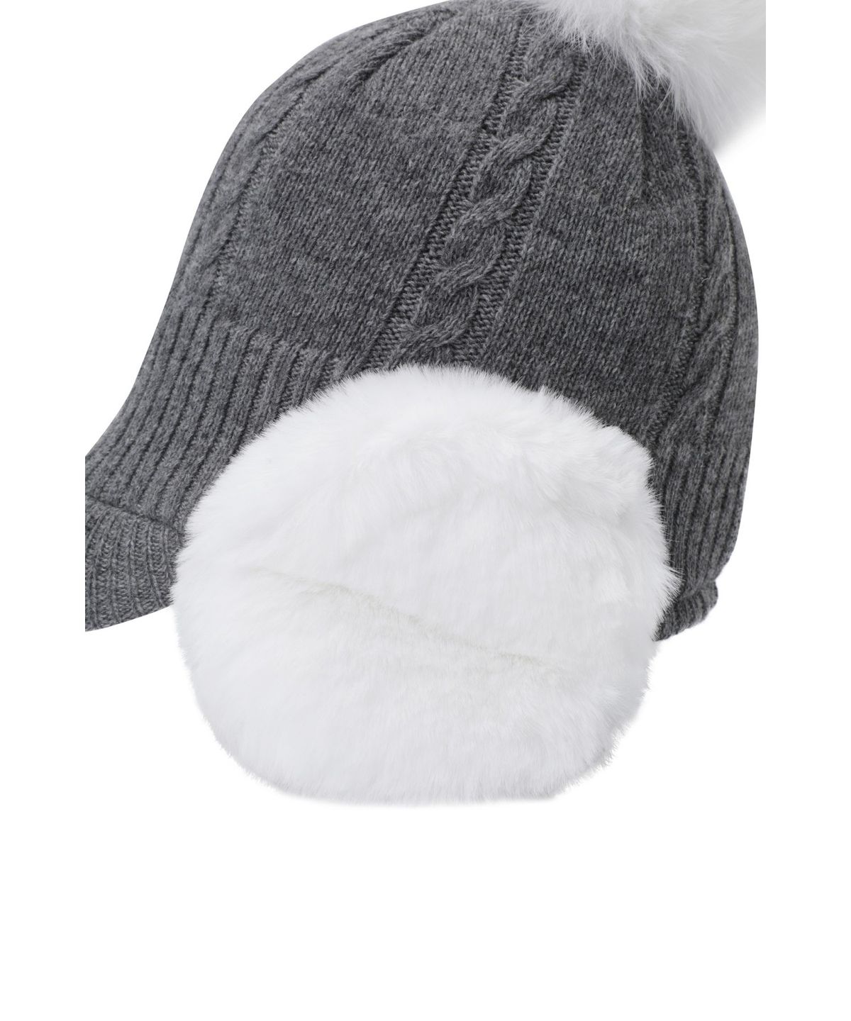 왁(WAAC) Women Ear Warmer Knit Hat WGRCX25812GYX
