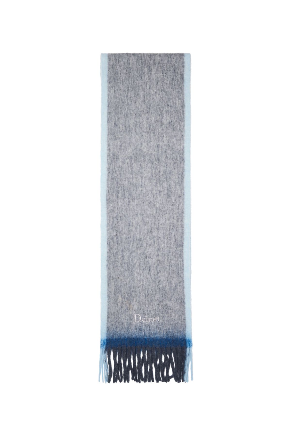 다이닛(DEINET) COLOR MIX BOUCLE MUFFLER IN CHARCOAL