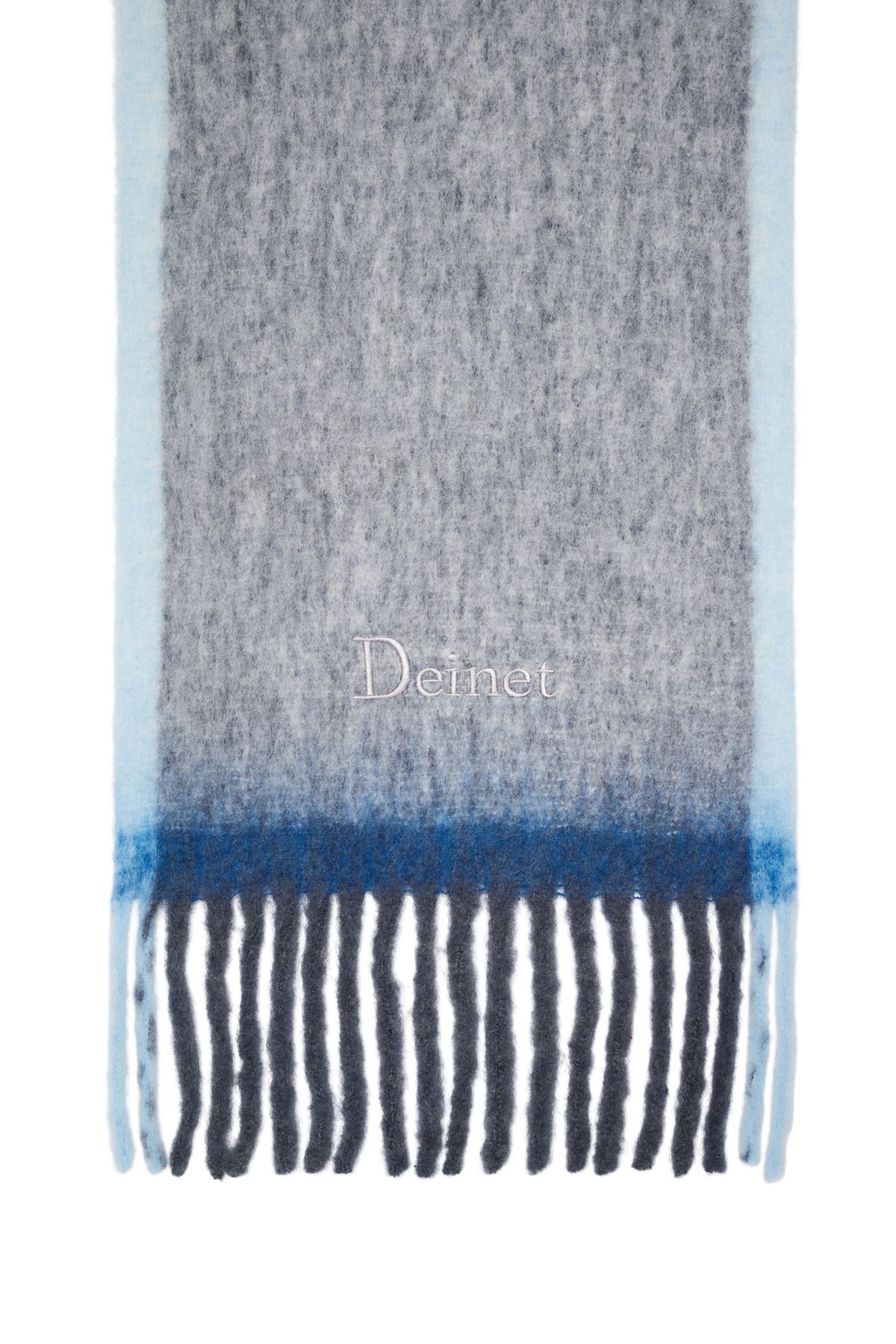 다이닛(DEINET) COLOR MIX BOUCLE MUFFLER IN CHARCOAL