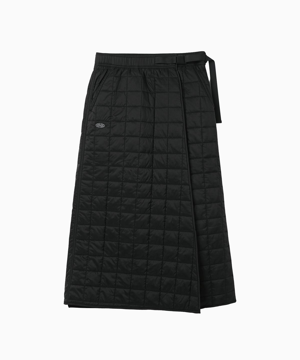 미나수(MENASOO) MNS Line Quilting Long Skirt_Black