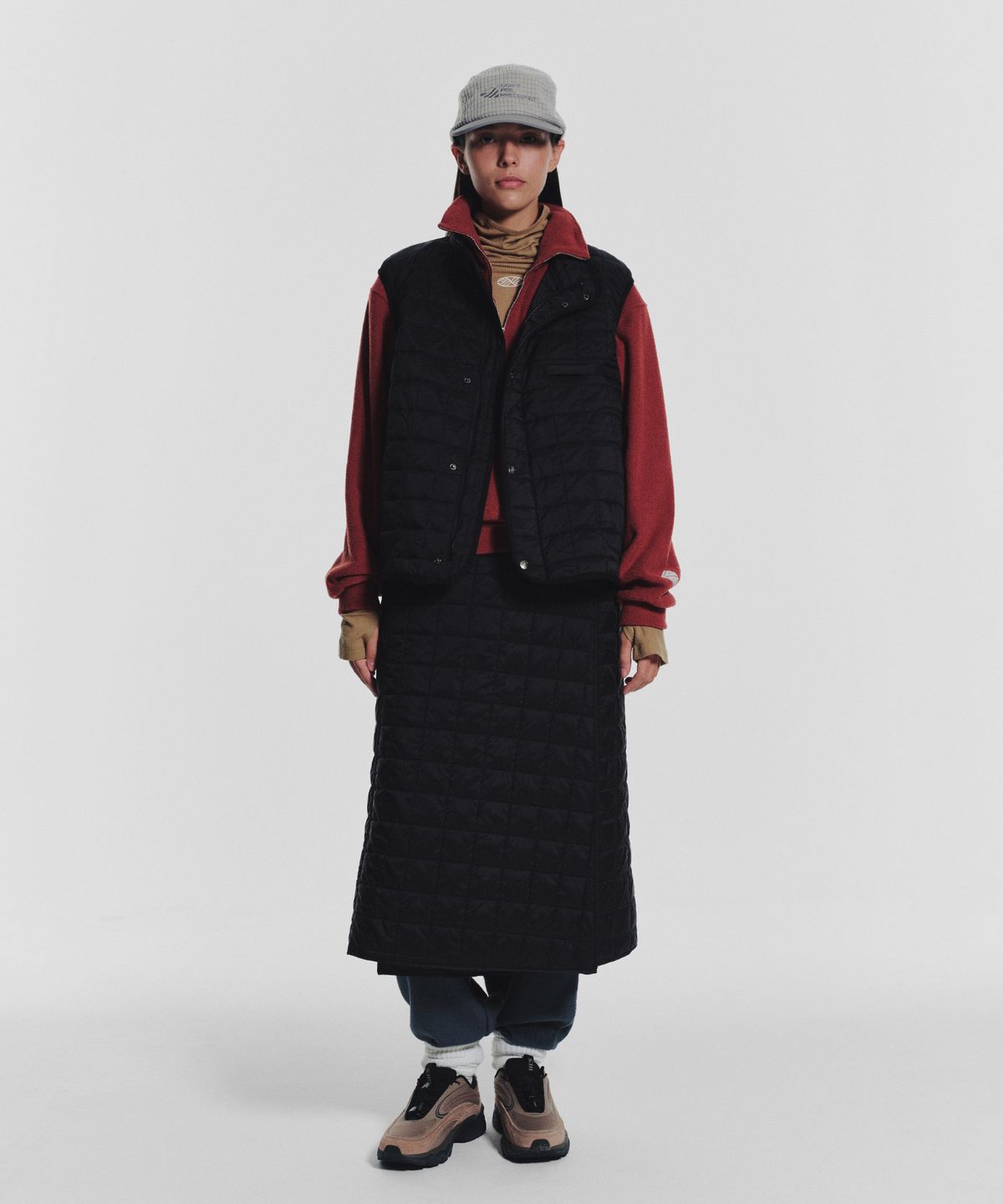 미나수(MENASOO) MNS Line Quilting Vest_Black