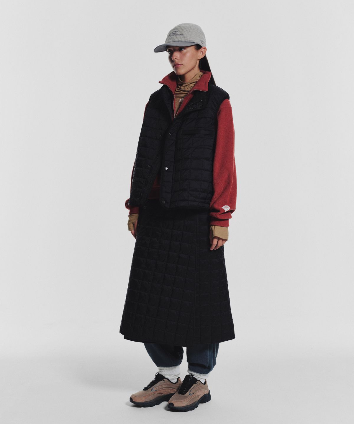 미나수(MENASOO) MNS Line Quilting Vest_Black