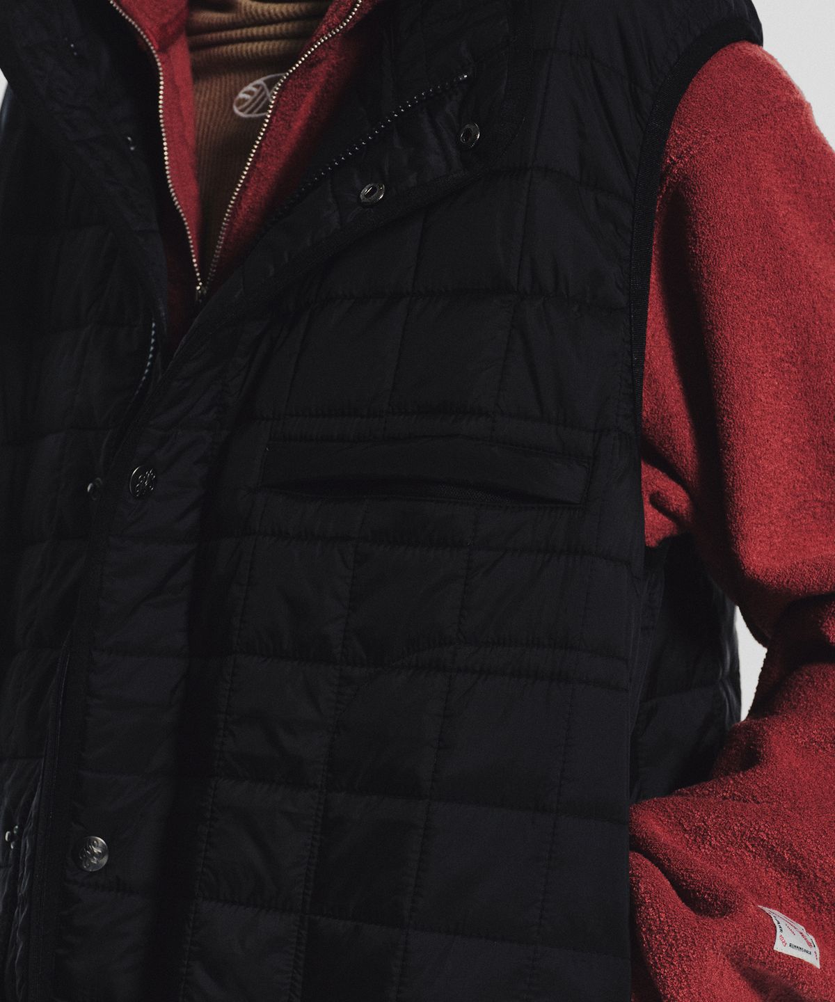 미나수(MENASOO) MNS Line Quilting Vest_Black