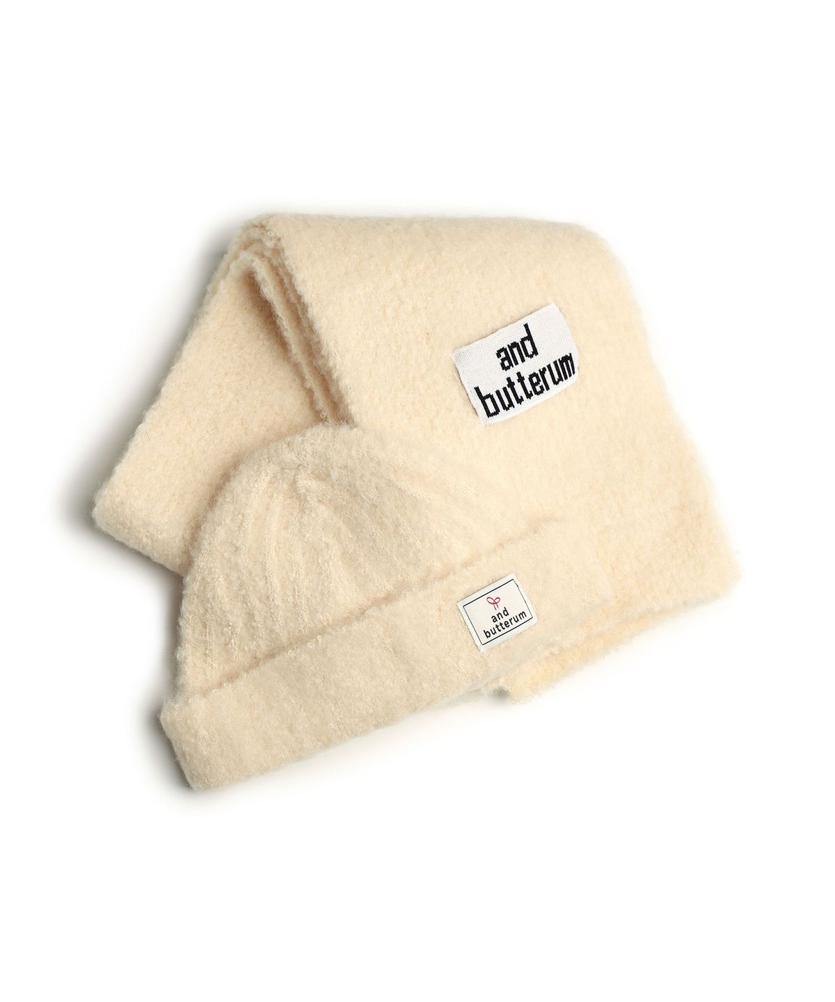 앤버터럼(ANDBUTTERUM) Dusk_Muffler&Beanie Set_Cream(BF5DNT07CM)