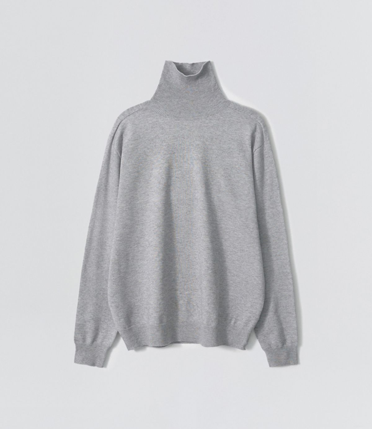 이지오(EZIO) Seamless Turtle Knit_Melange Grey