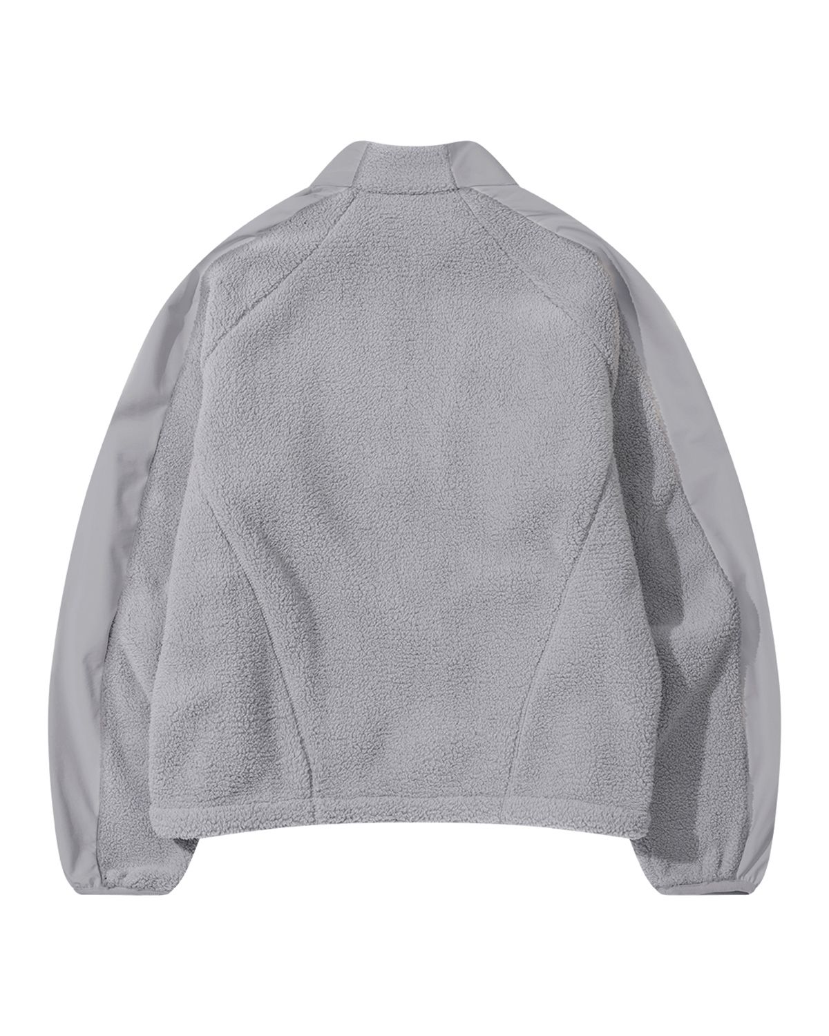 더뮤지엄비지터(THEMUSEUMVISITOR) FLEECE RAGLAN FULL ZIP-UP (GREY)