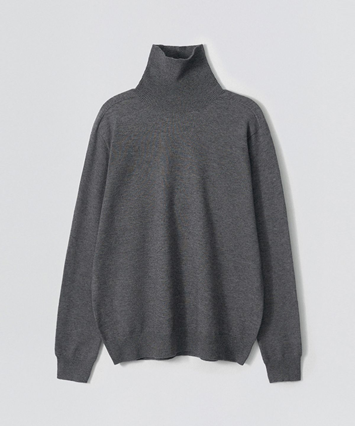 이지오 우먼(EZIO WOMEN) W Seamless Turtle Knit_Charcoal