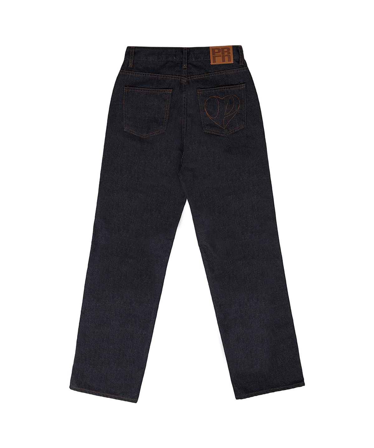 포르테나(PORTERNA) ESSENTIAL SEMI WIDE JEANS-INDIGO BLUE