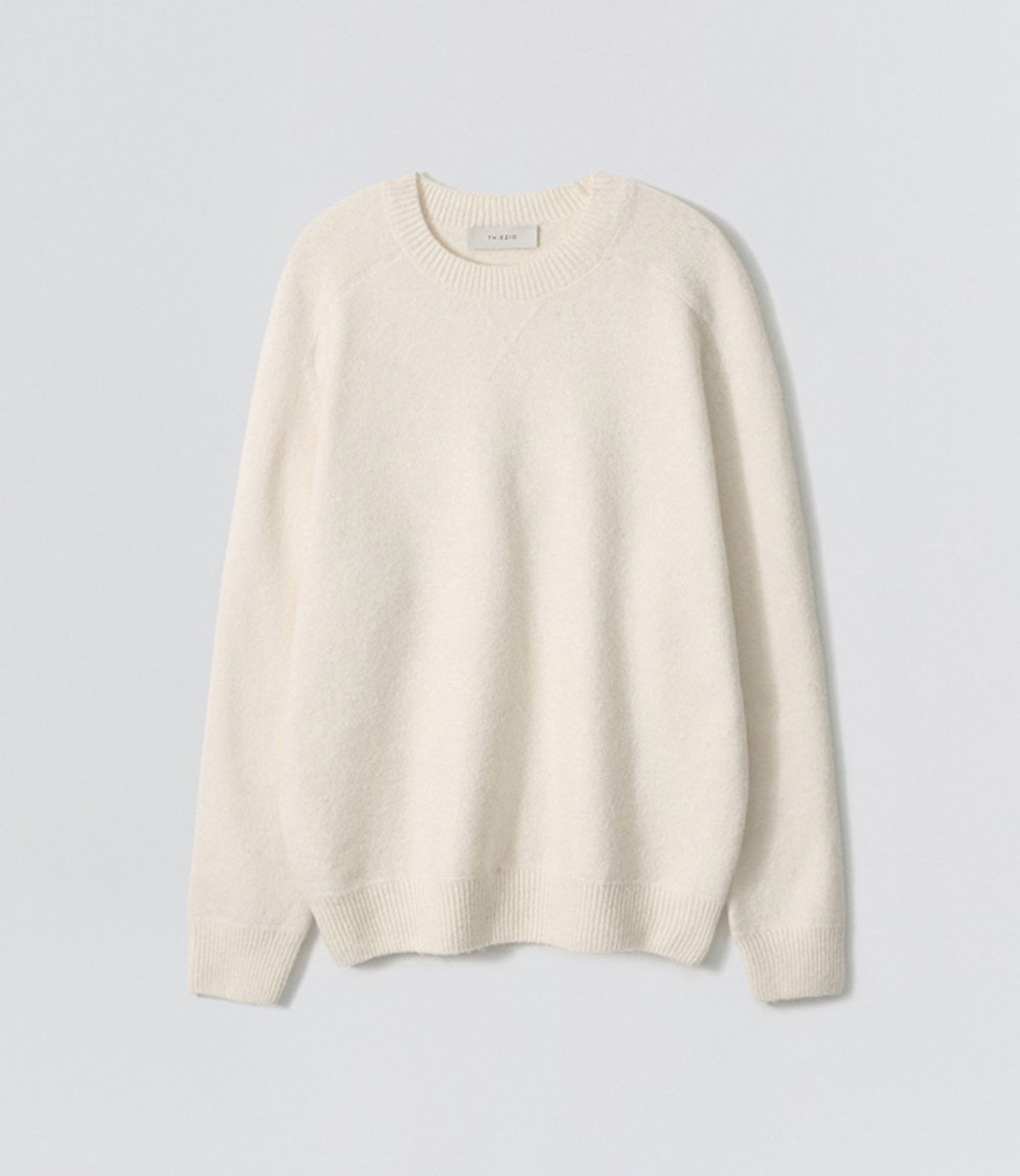 이지오(EZIO) Plain Round Knit_Ivory