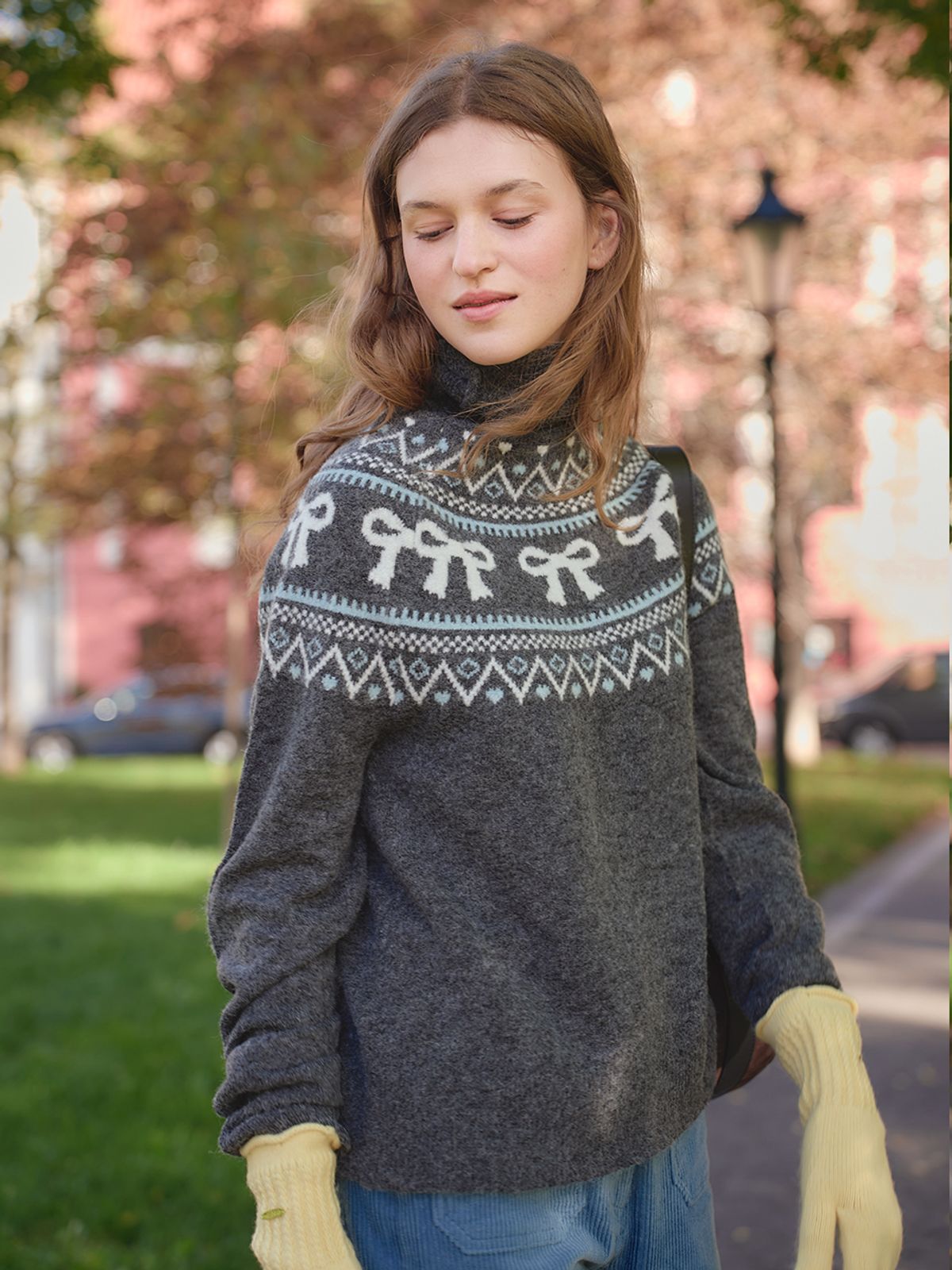 랭앤루(LANGNLU) CHYNE Jacquard Knit(히네)_GREY