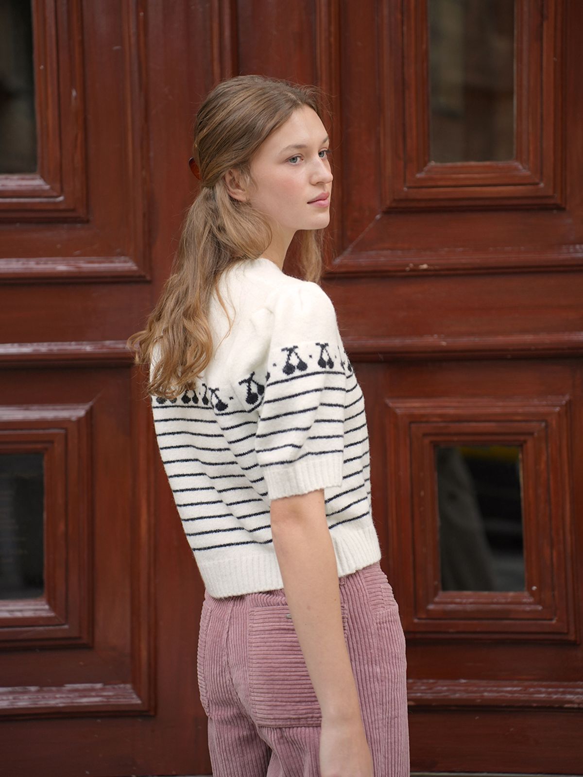 랭앤루(LANGNLU) CONI Puff Sleeve Knit(코니)_IVORY