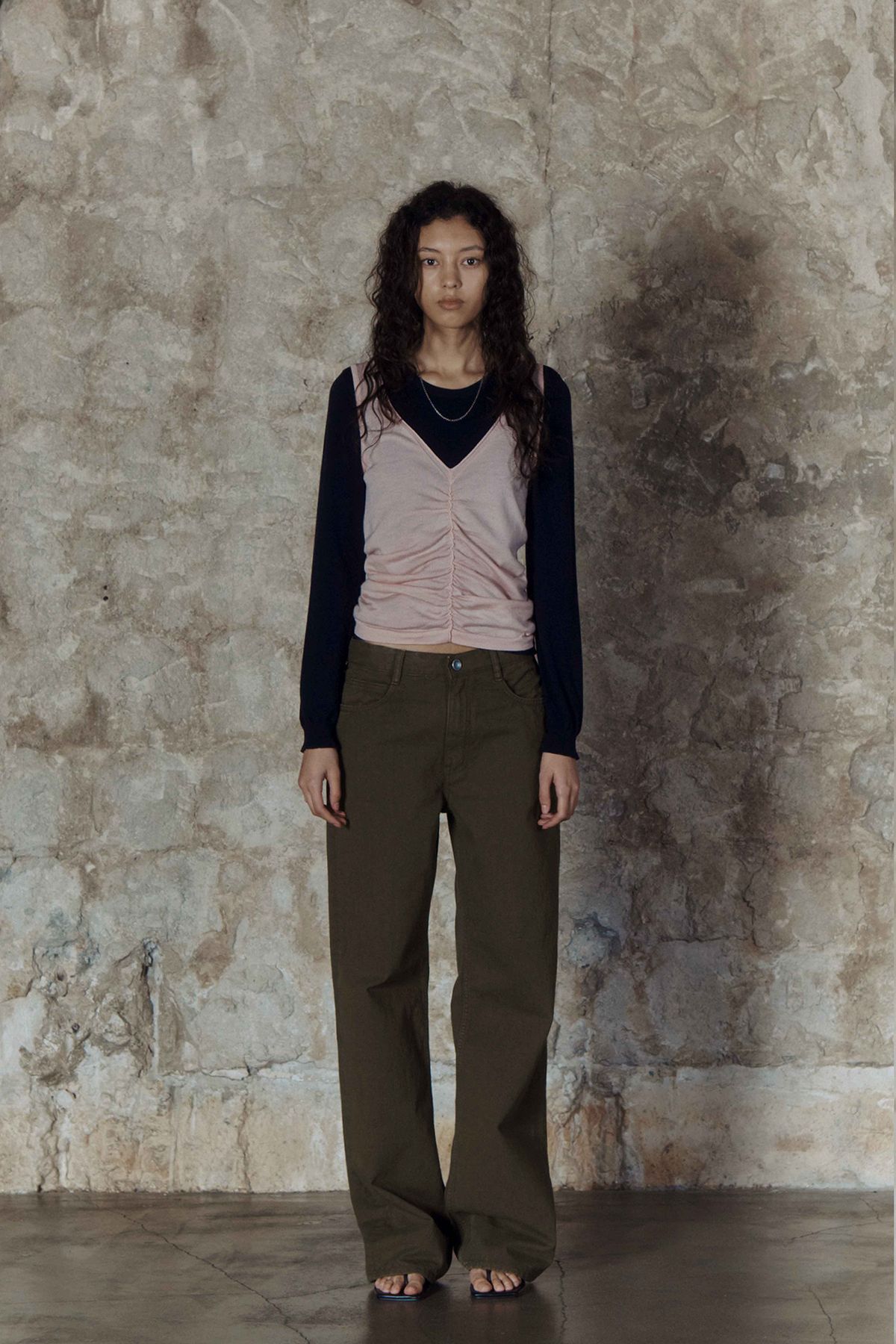 세븐틴엔드(17END) 17 SIMPLE COTTON PANTS KH