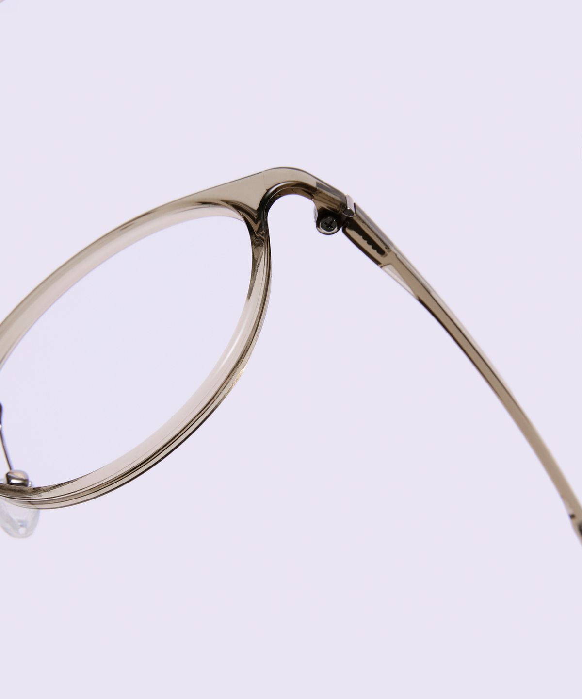 알로아이웨어(ALO EYEWEAR) [AIR FLEX] AL6405 1313G 에어플렉스 초경량 세미오버사이즈 라운드 카키 안경테 블루라이트 렌즈 선택