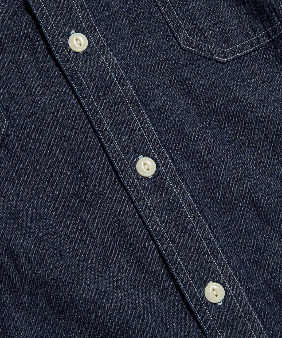 브론슨(BRONSON) Blue Chambray Work Shirt KR Ver. Dark Indigo