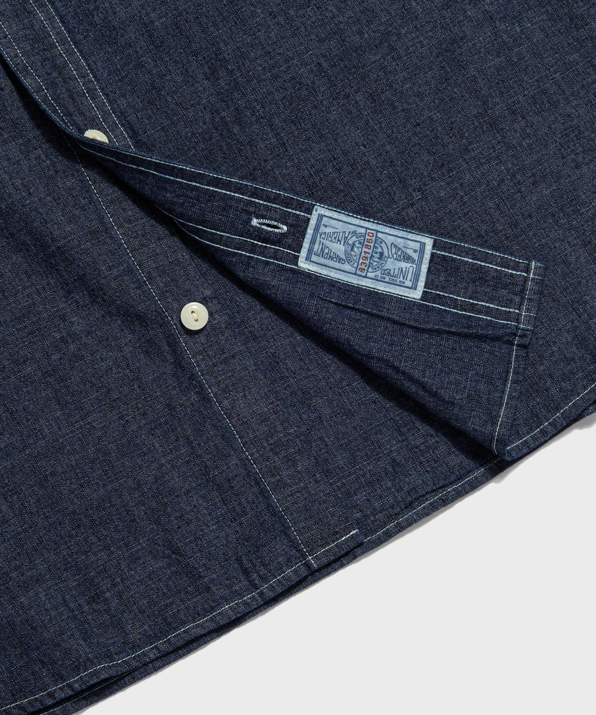 브론슨(BRONSON) Blue Chambray Work Shirt KR Ver. Dark Indigo
