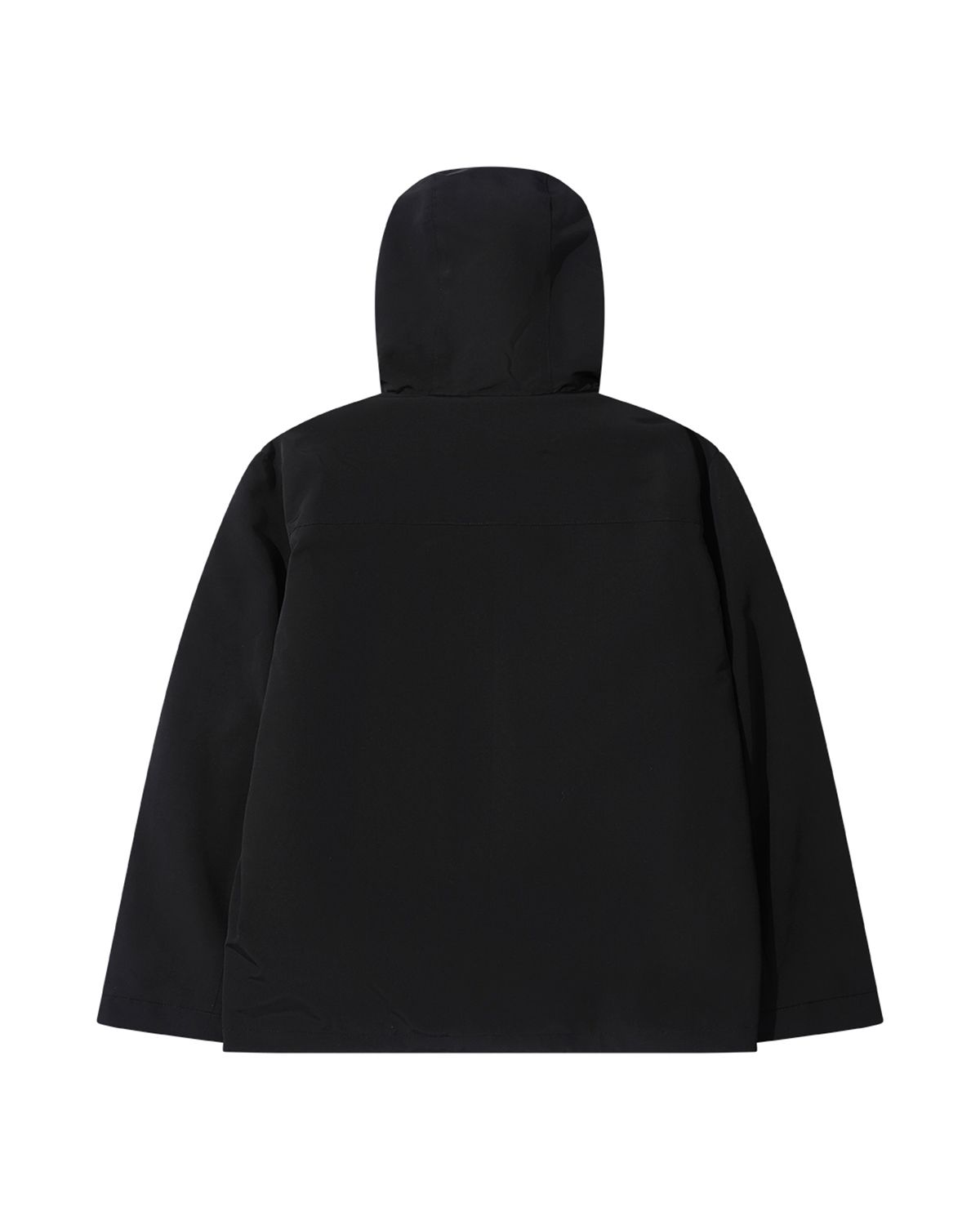 더뮤지엄비지터(THEMUSEUMVISITOR) KNIT POINT WIND BREAKER JACKET (BLACK)