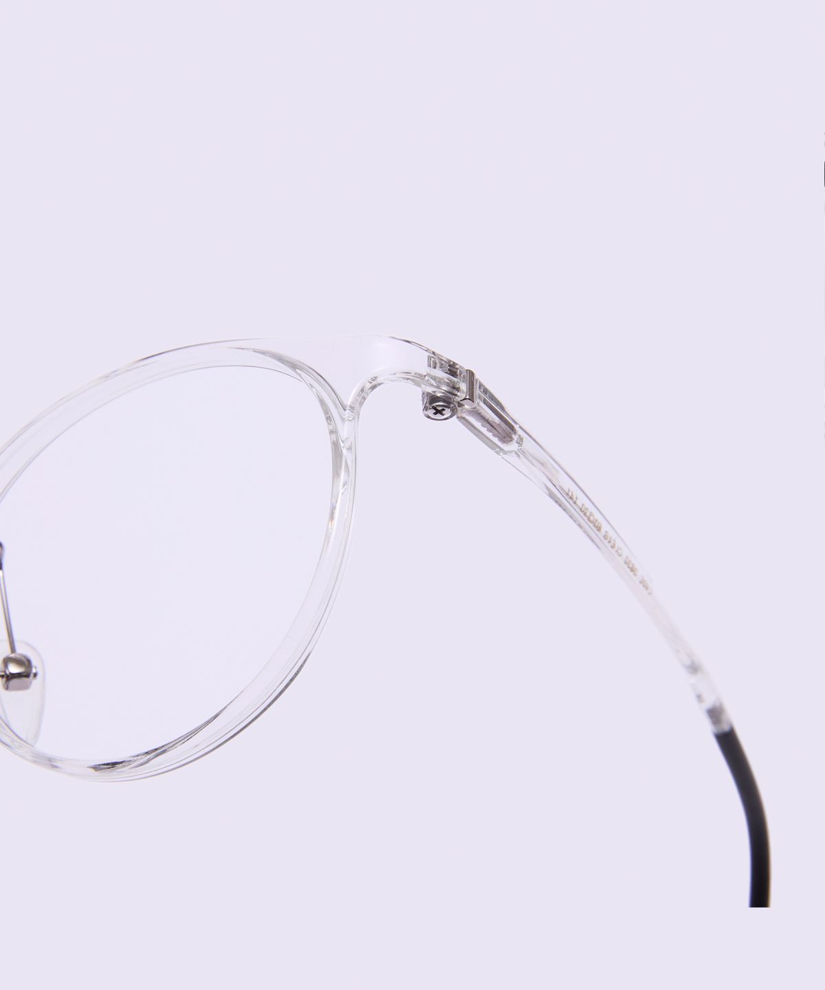 알로아이웨어(ALO EYEWEAR) [AIR FLEX] AL6405 2020G 에어플렉스 초경량 세미오버사이즈 라운드 투명 클리어 안경테 블루라이트 렌즈 선택