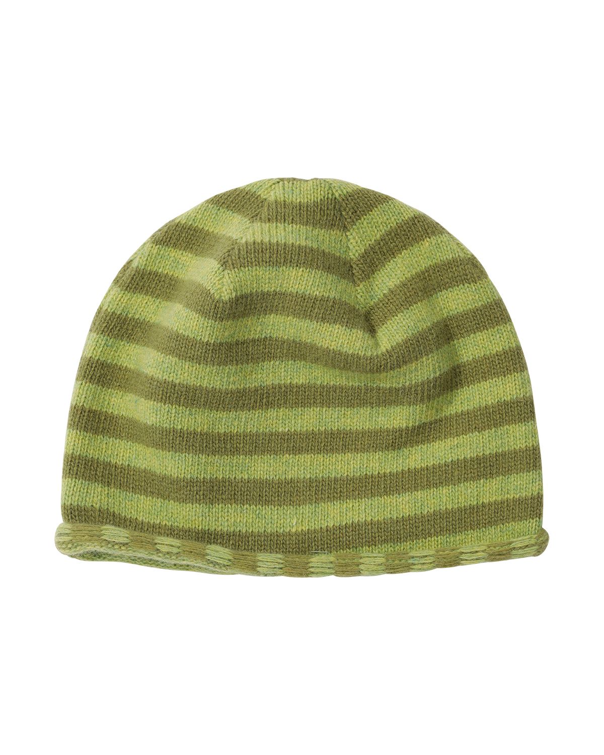 더뮤지엄비지터(THEMUSEUMVISITOR) STRIPE KNIT BEANIE (GREEN)