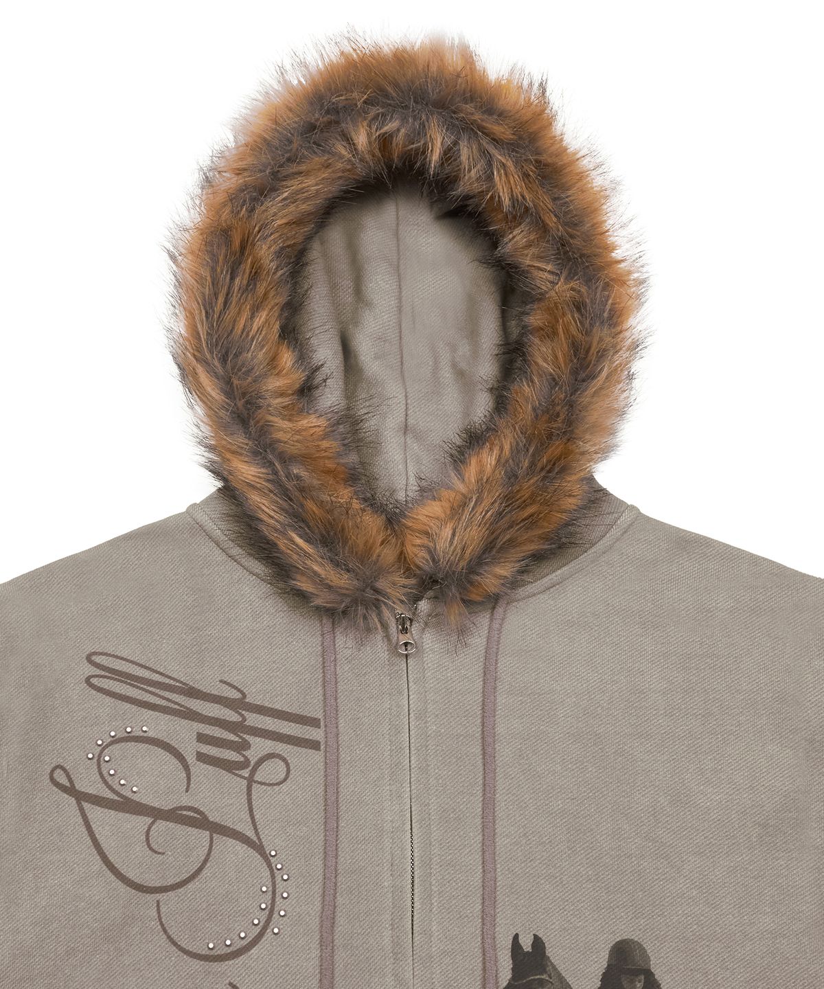 라티젠(LARTIGENT) L21 SNOW FUR HOOD ZIP-UP(BEIGE)