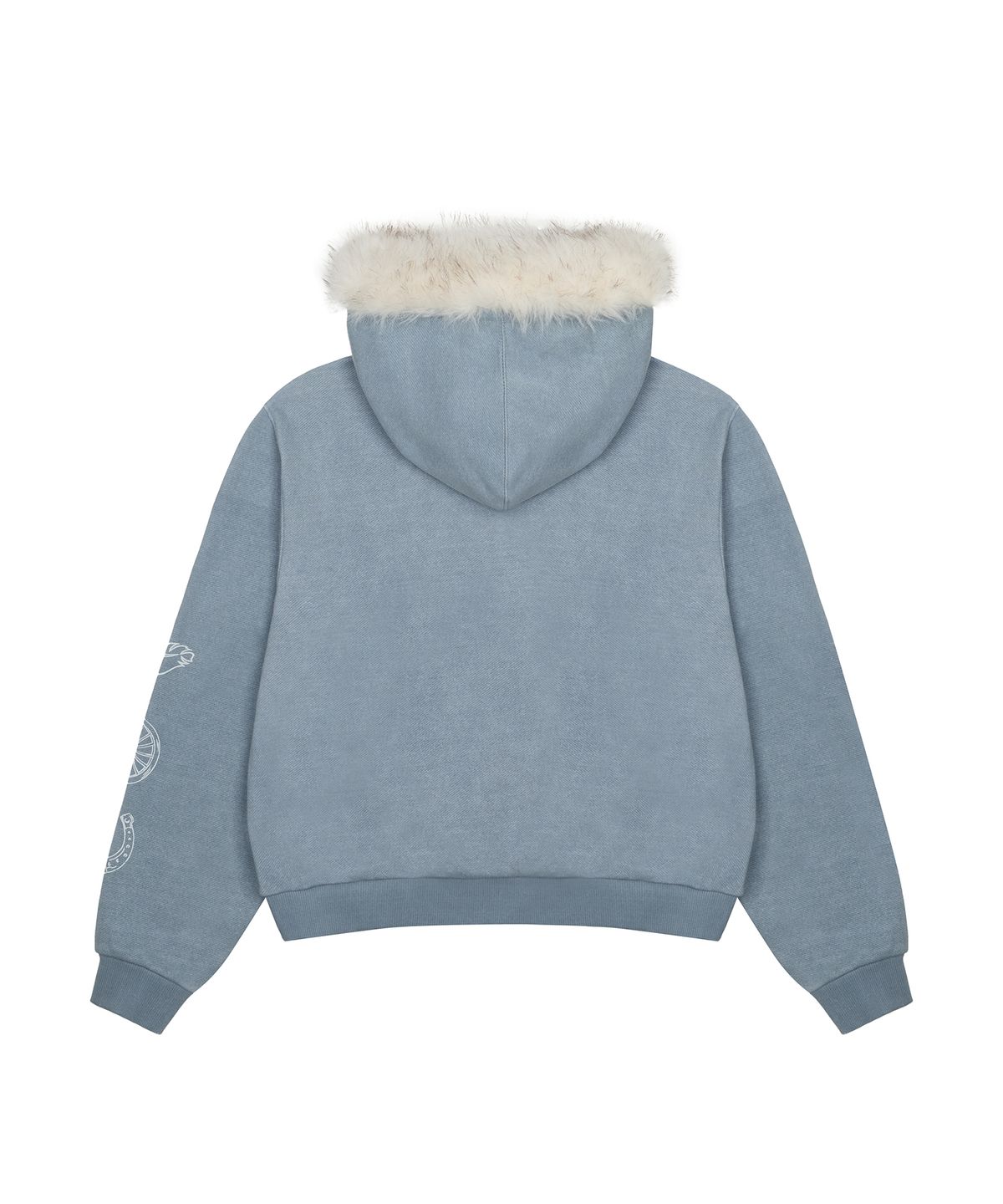라티젠(LARTIGENT) L21 SNOW FUR HOOD ZIP-UP(SKY BLUE)