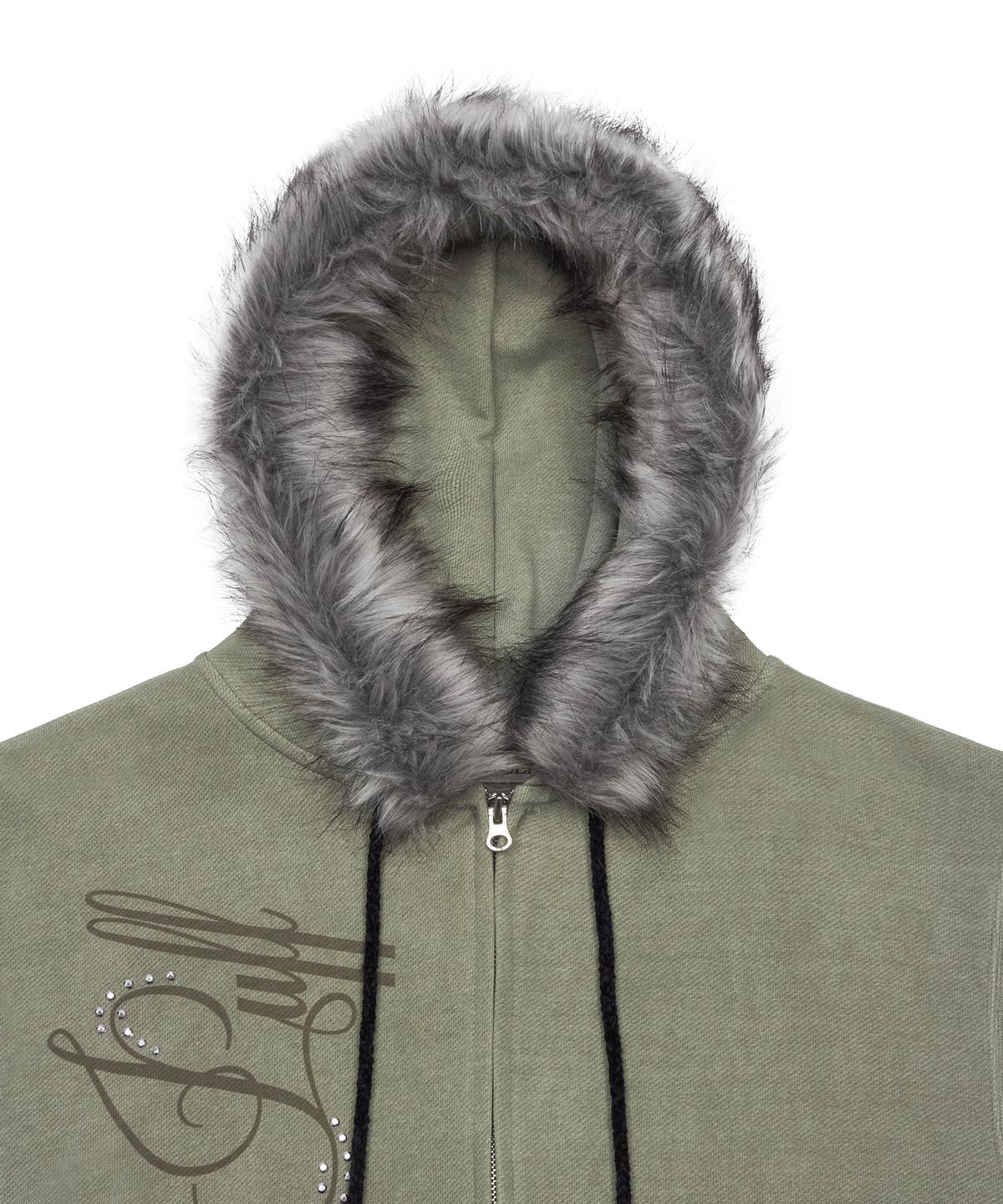 라티젠(LARTIGENT) L21 SNOW FUR HOOD ZIP-UP(KHAKI)