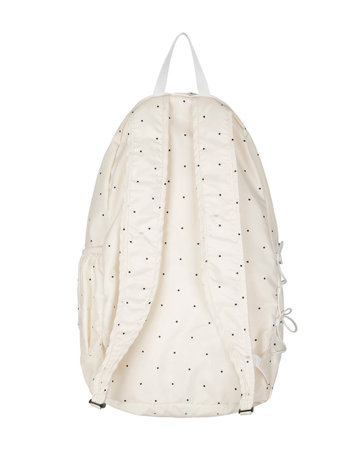 더뮤지엄비지터(THEMUSEUMVISITOR) POLKA DOT SYMBOL EMBROIDERED BACKPACK (WHITE)