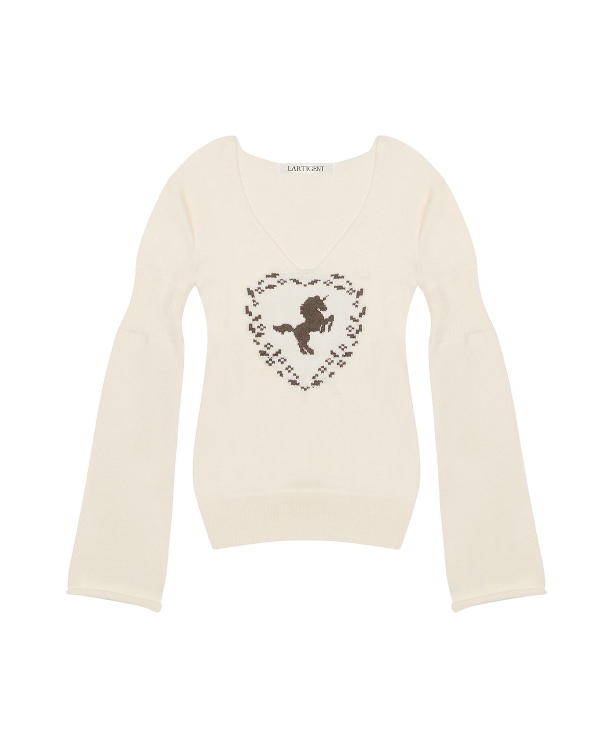 라티젠(LARTIGENT) L21 IN MY PONNY KNIT(CREAM)