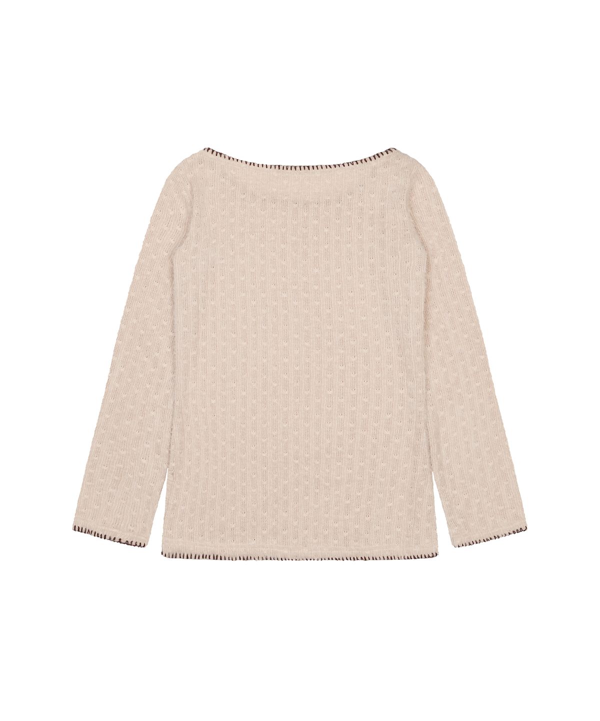 라티젠(LARTIGENT) L21 SNOW PLUFFY MINI DRESS TOP(BEIGE)