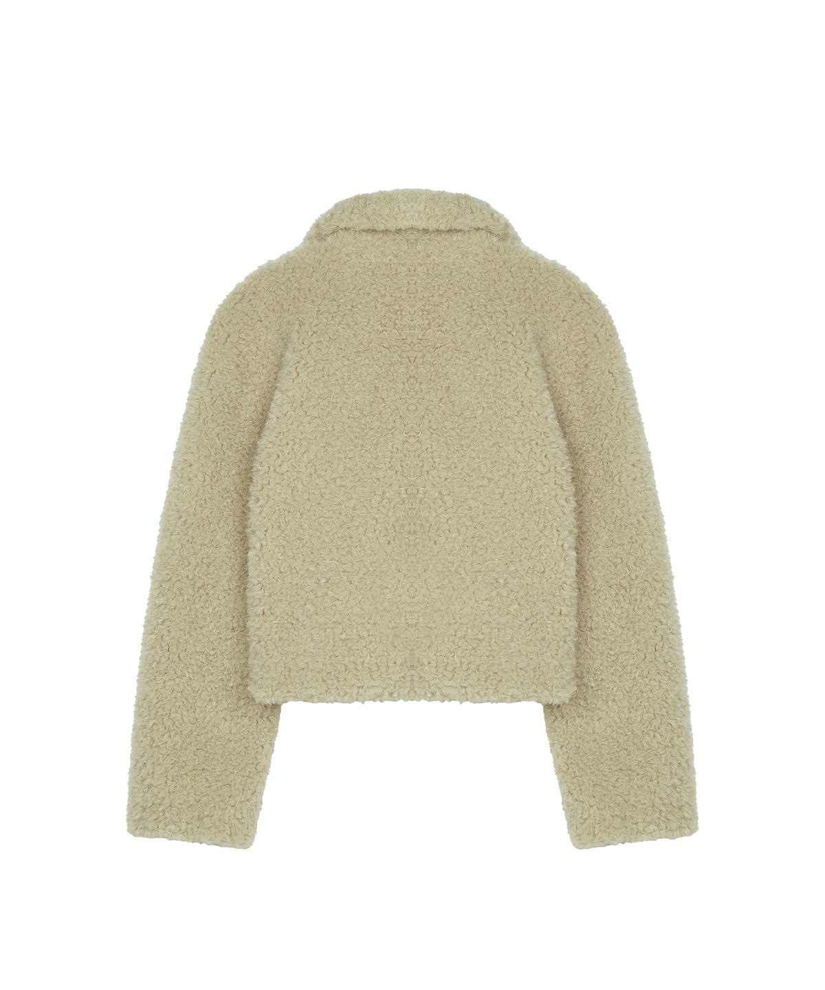 라티젠(LARTIGENT) L21 FAUX CROP FUR JACKET(BEIGE)