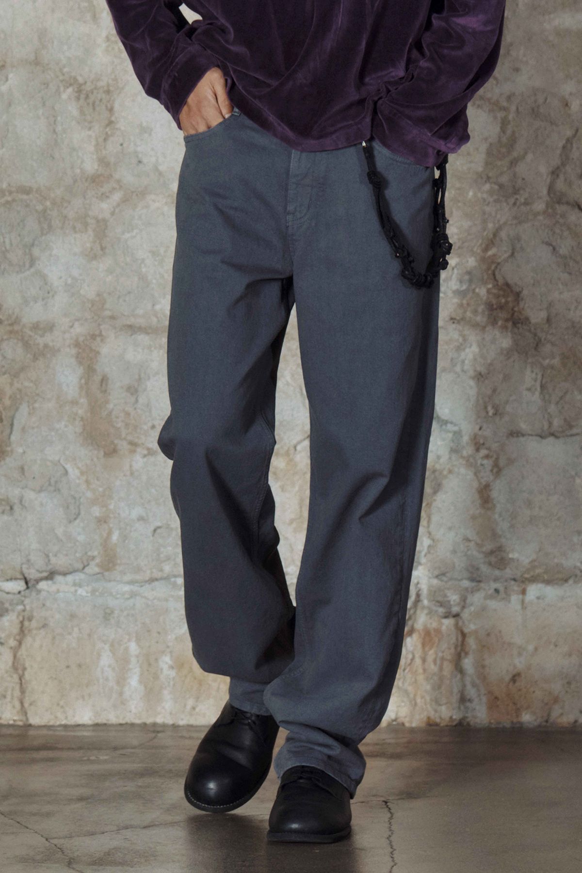 세븐틴엔드(17END) 17 SIMPLE COTTON PANTS GY