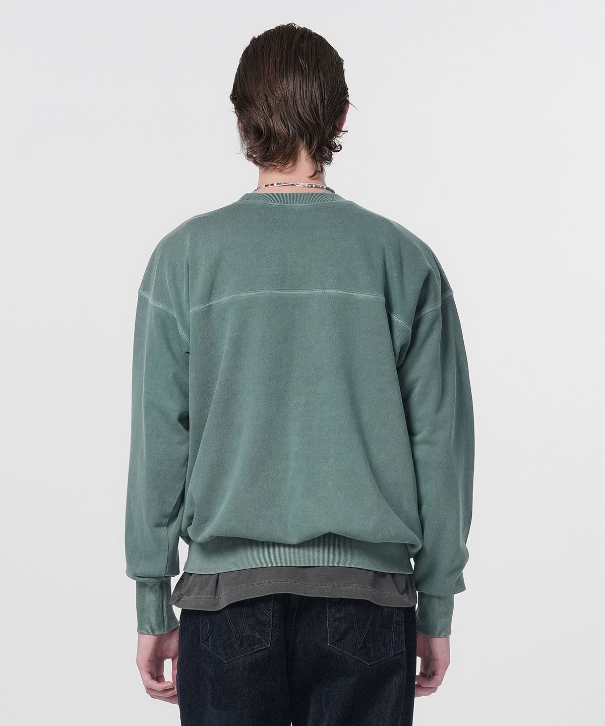 홍우성(HONGWOOSUNG) Pigment Unit Sweatshirts_Dark Green