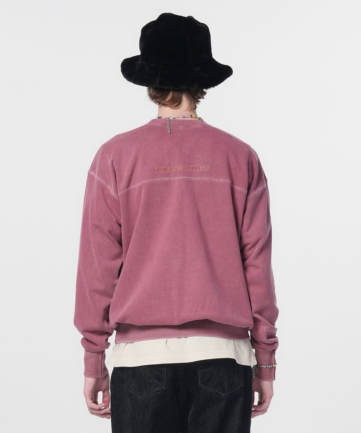 홍우성(HONGWOOSUNG) Pigment Unit Sweatshirts_Deep Burgundy