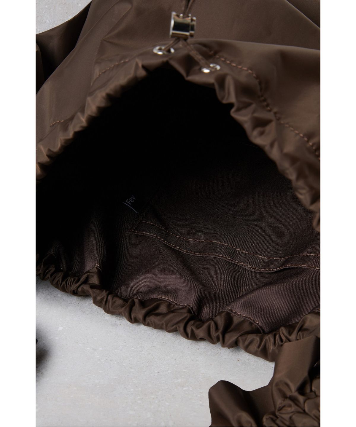 슈콤마보니(SUECOMMA BONNIE) Fev_Ruffle bag_large(brown)_DFBAA25501BRN
