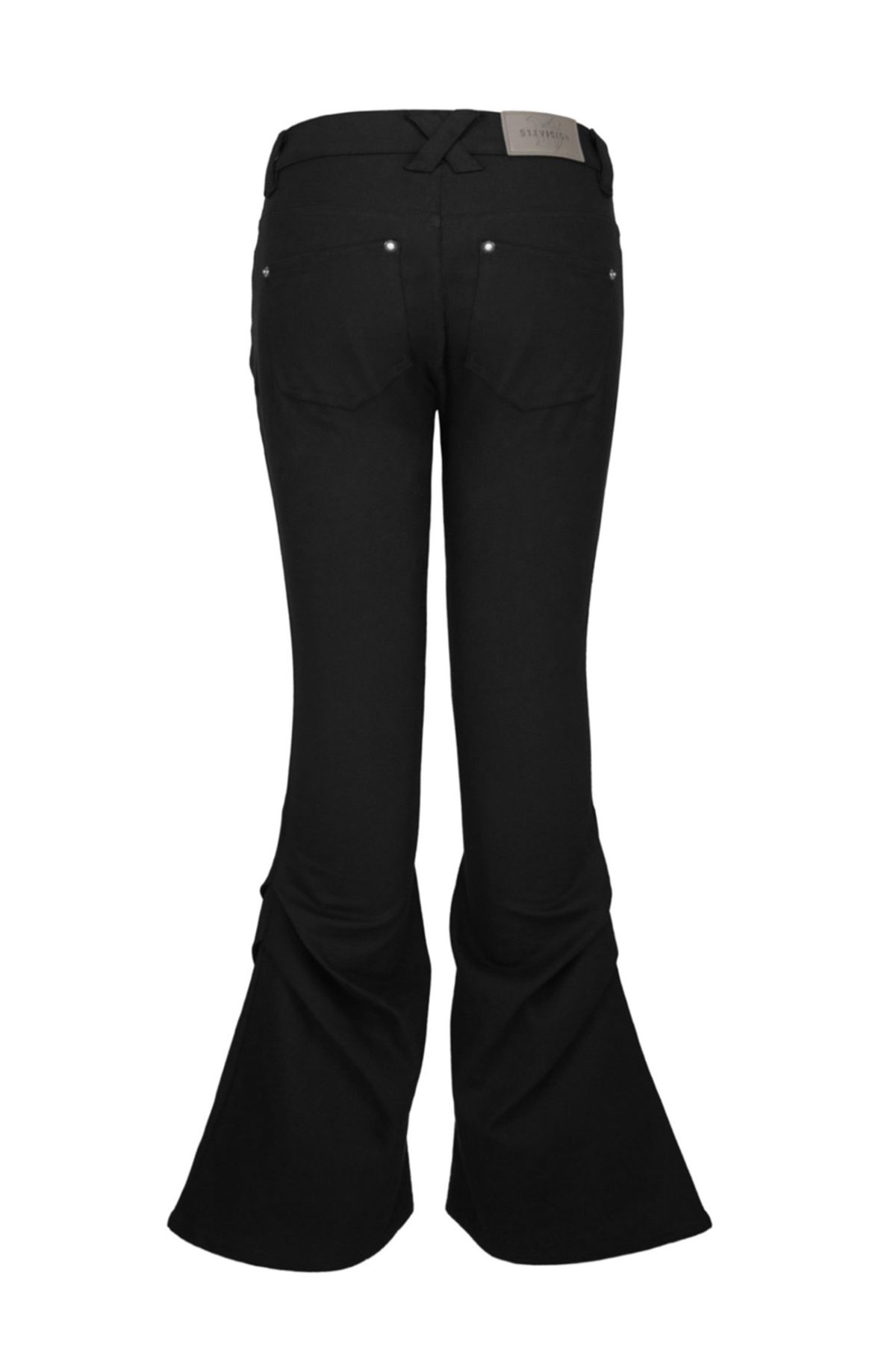 511비전(511VISION) AXIS PINTUCK LOWRISE BOOTS CUT PANTS , BLACK
