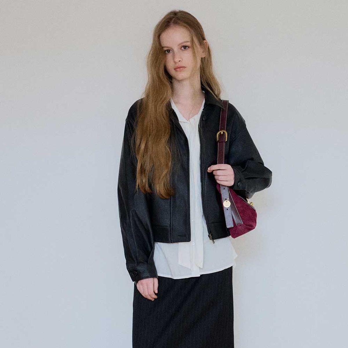 옴니포턴트(OMNIPOTENT) momentum tote bag(small) _Suede Plum