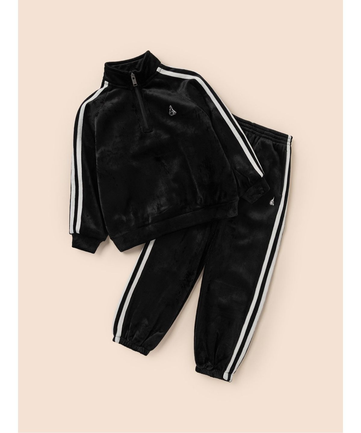 빈폴 키즈(BEANPOLE KIDS) 골벨로아 반집업 2PCS 상하 세트  블랙 (BI5Y41U035)