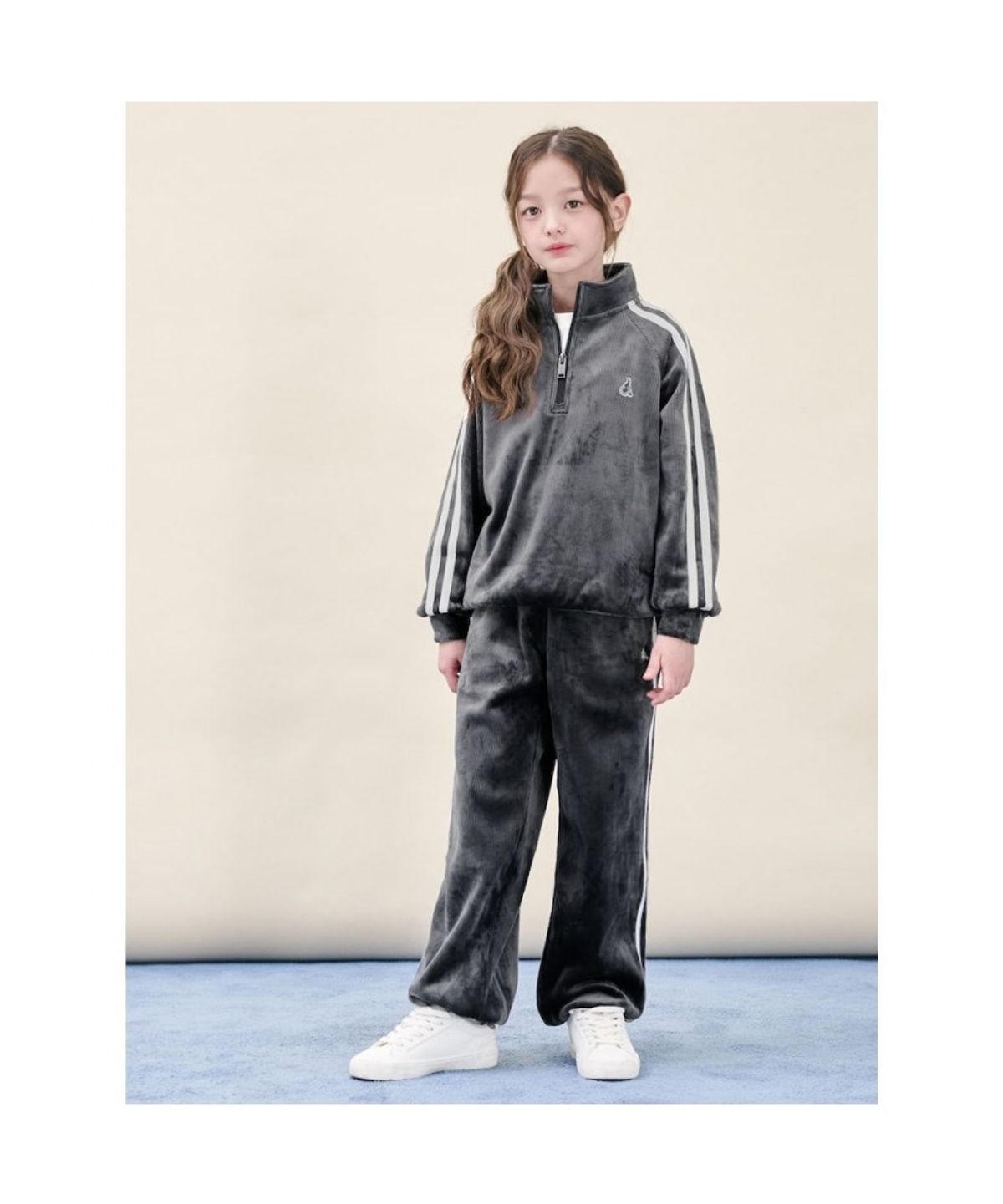 빈폴 키즈(BEANPOLE KIDS) 골벨로아 반집업 2PCS 상하 세트  네이비 (BI5Y41U03R)